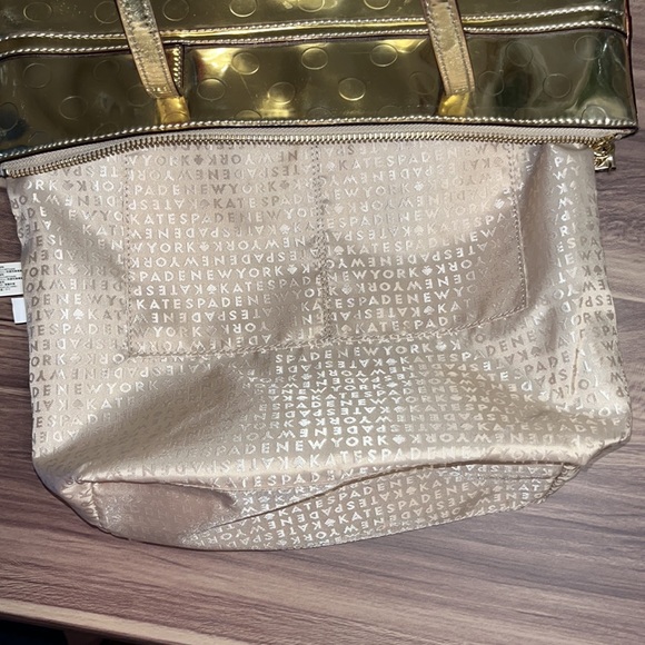 KATE SPADE JERILYN CAMILLIA STREET SMALL GOLD TOTE BAG - Picture 7 of 16